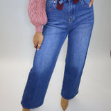 Wide Leg Denim Jeans